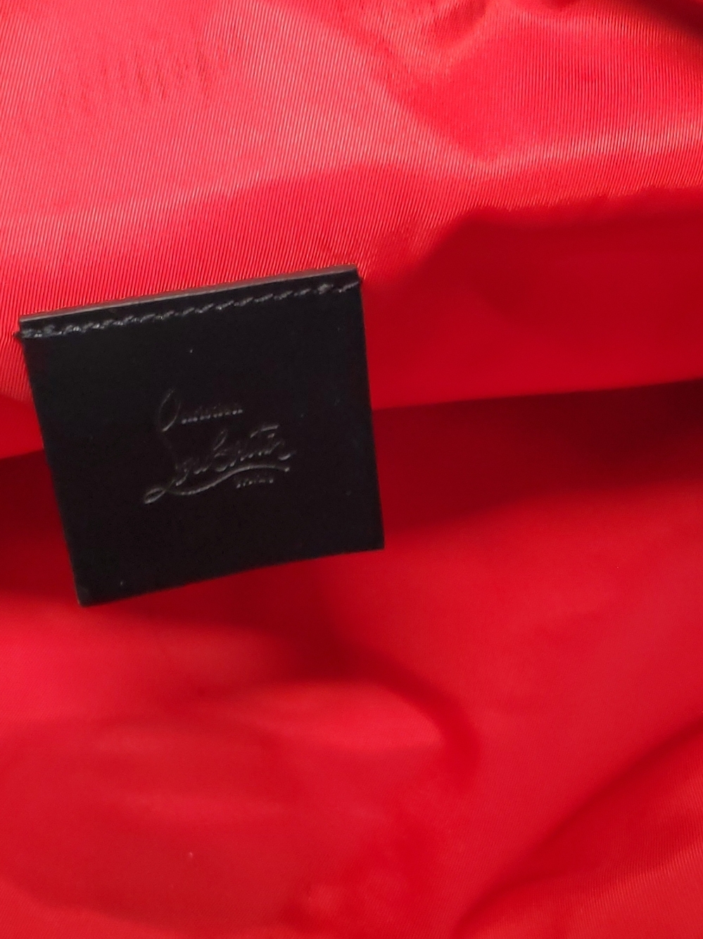 Authentic Christian Louboutin Nylon KalouPouch Clutch Bag Graffiti - Picture 12 of 16